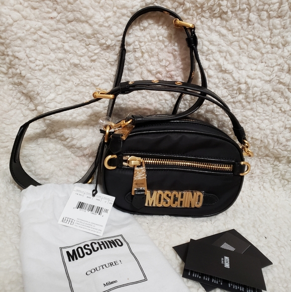 Moschino Nylon-Blend Logo Shoulder Bag - Picture 13 of 13